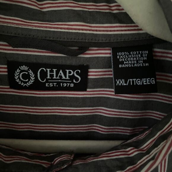 Chaps Men's Button Down Dress Shirt Size XXL - Picture 3 of 4